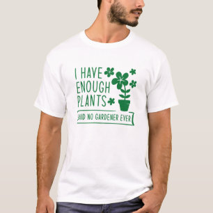 植物が充分ある Tシャツ