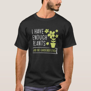 植物が充分ある Tシャツ