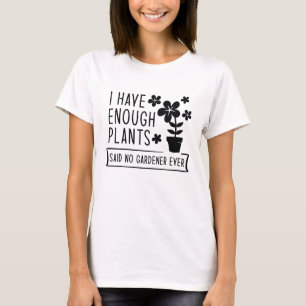 植物が充分ある Tシャツ