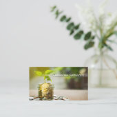 植物が変化の瓶を成長 名刺 (スタンド正面)