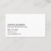 植物が変化の瓶を成長 名刺 (裏面)