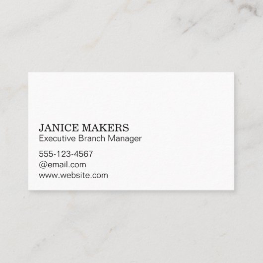 植物が変化の瓶を成長 名刺 (裏面)