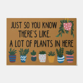 植物が多いというのはわかっているだろう ドアマット (正面)