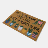 植物が多いというのはわかっているだろう ドアマット (アングル)