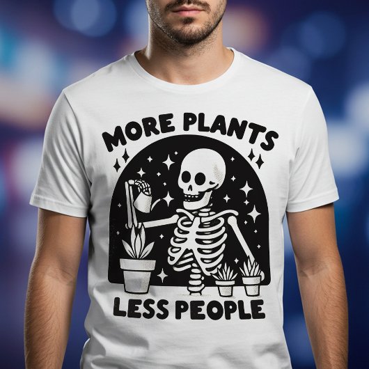 植物が多いほど人が少ない Tシャツ