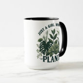 植物が大好きな女の子 マグカップ (正面右)