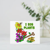 「植物が好き」ガーデナー名言 ポストカード (スタンド正面)