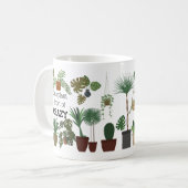 植物が少な熱狂するい一おもしろいつの植物 コーヒーマグカップ (正面左)