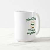 植物が幸せを収穫 コーヒーマグカップ (正面右)