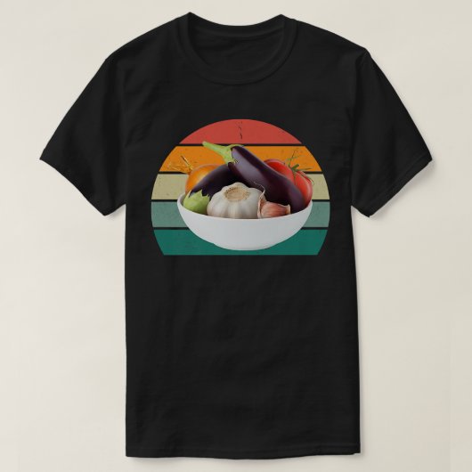 植物が育つ、地球野菜ビーガンベジタリアンVe Tシャツ (デザイン正面)