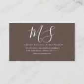 植物さくらんぼの花が散る花びらズピンクアート 名刺 (裏面)