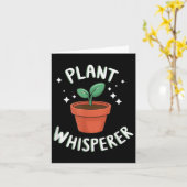 植物ささやきキュート生育植物開花春 カード (黄色い花)