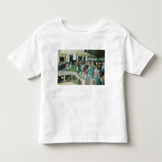 植物で播かれた干しぶどうを詰めている労働者 トドラーTシャツ (正面)