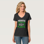 植物で水しぶきを上げる 水辺ガーデニング ガーデン Tシャツ (正面フル)