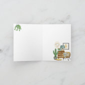 植物との居心地の良いインテリア カード (内部)