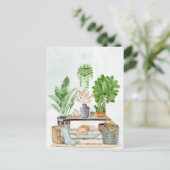 植物との居心地の良いインテリア ポストカード (スタンド正面)