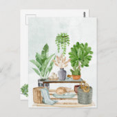 植物との居心地の良いインテリア ポストカード (正面/裏面)