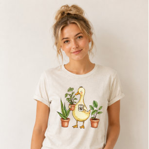 植物とコーヒーに支えられたガチョウのガーデニング ヴィンテージ Tシャツ