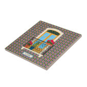 植物とタイルを持つリスボンハウスウィンドウ タイル (側面)