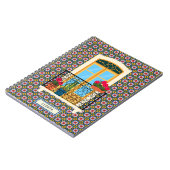 植物とタイルを持つリスボンハウスウィンドウ ノートブック (左側)