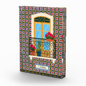 植物とタイルを持つリスボンハウスウィンドウ フォトブロック (右)