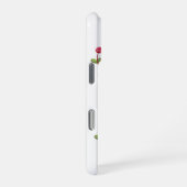 植物とドットのシームレスなパターン iPhoneケース (右側面)