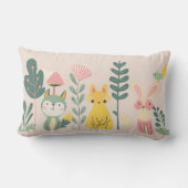 植物とパステルの生物 ランバークッション (裏面)