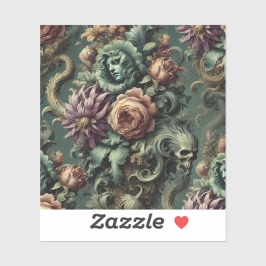 植物とパンデモニウム – ゴシック様式のバロック シール (シート)