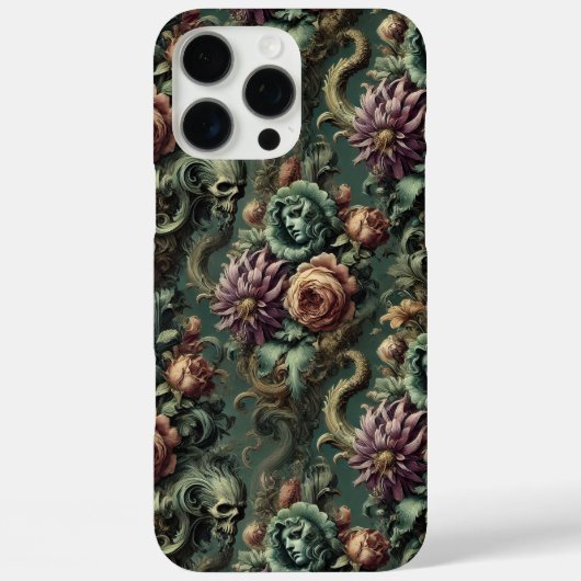 植物とパンデモニウム – ゴシック様式のバロック Case-Mate iPhoneケース (裏面)