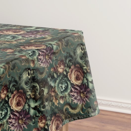 植物とパンデモニウム – ゴシック様式の中柄 テーブルクロス (インサイチュ)