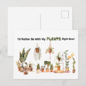 植物と一緒にいたい!ポストカード ポストカード (正面/裏面)