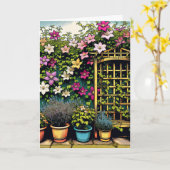 植物と園芸恋しく思愛好家の友 カード (黄色い花)