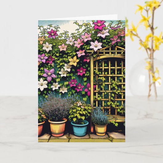 植物と園芸恋しく思愛好家の友 カード (黄色い花)