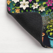 植物と園芸愛好家クレマチストレリス マウスパッド (コーナー)