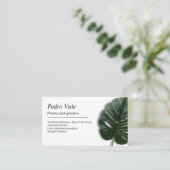 植物と庭園 名刺 (スタンド正面)