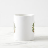 植物と愛情に育まれて レトロ コーヒーマグカップ (中央)