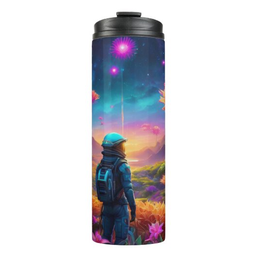 植物と接する植物のヒゲ鮮やかス タンブラー (正面)