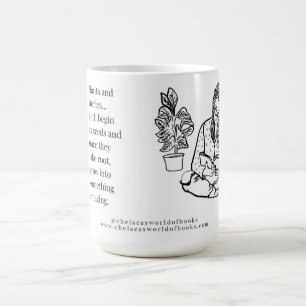 植物と本の恋人マグカップ コーヒーマグカップ