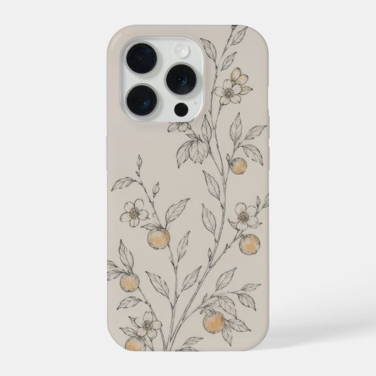 植物と花のスマホケース iPhoneケース (裏面)