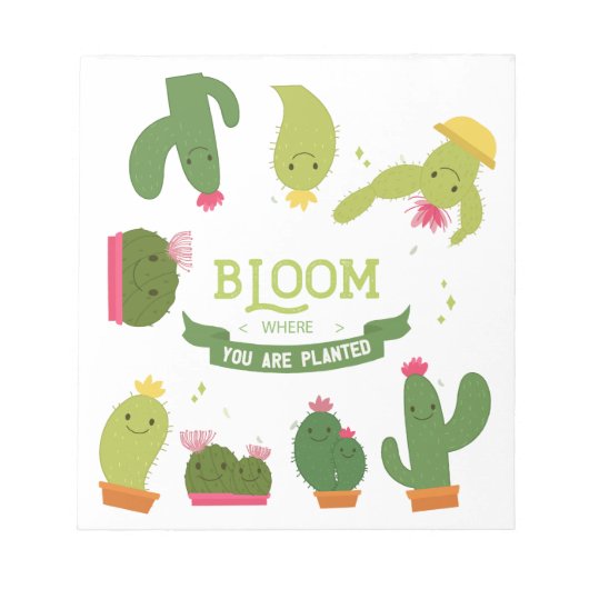 植物と花 ノートパッド (正面)