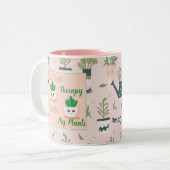 植物と話すセラピーは要らない ツートーンマグカップ (正面左)