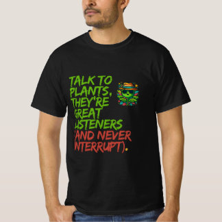 植物と話す：植物おもしろい愛好家のクールデザイン Tシャツ