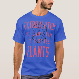 植物について話し合うことに消極的な外向性 Tシャツ