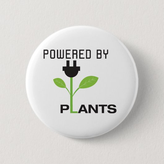 植物によるPOWERD 缶バッジ (正面)