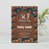 植物にインスパイアされたリリーの美学 誕生日パーティ 招待状 (スタンド正面)