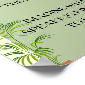 植物に優し話いポスターA4 ポスター (角)