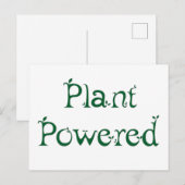 植物に力を入れて ポストカード (正面/裏面)