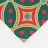 植物に基づくインドネシアのろうけつ染め:特徴的なパターン フリースブランケット (角)