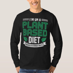 植物に基づくダイエットビーガン植物に動力ベジタリ Tシャツ
