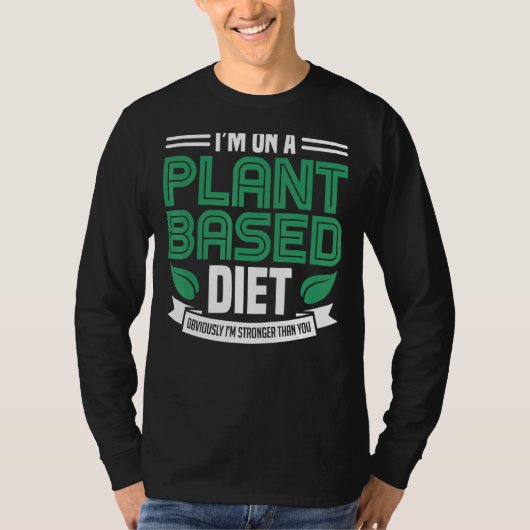 植物に基づくダイエットビーガン植物に動力ベジタリ Tシャツ (正面)
